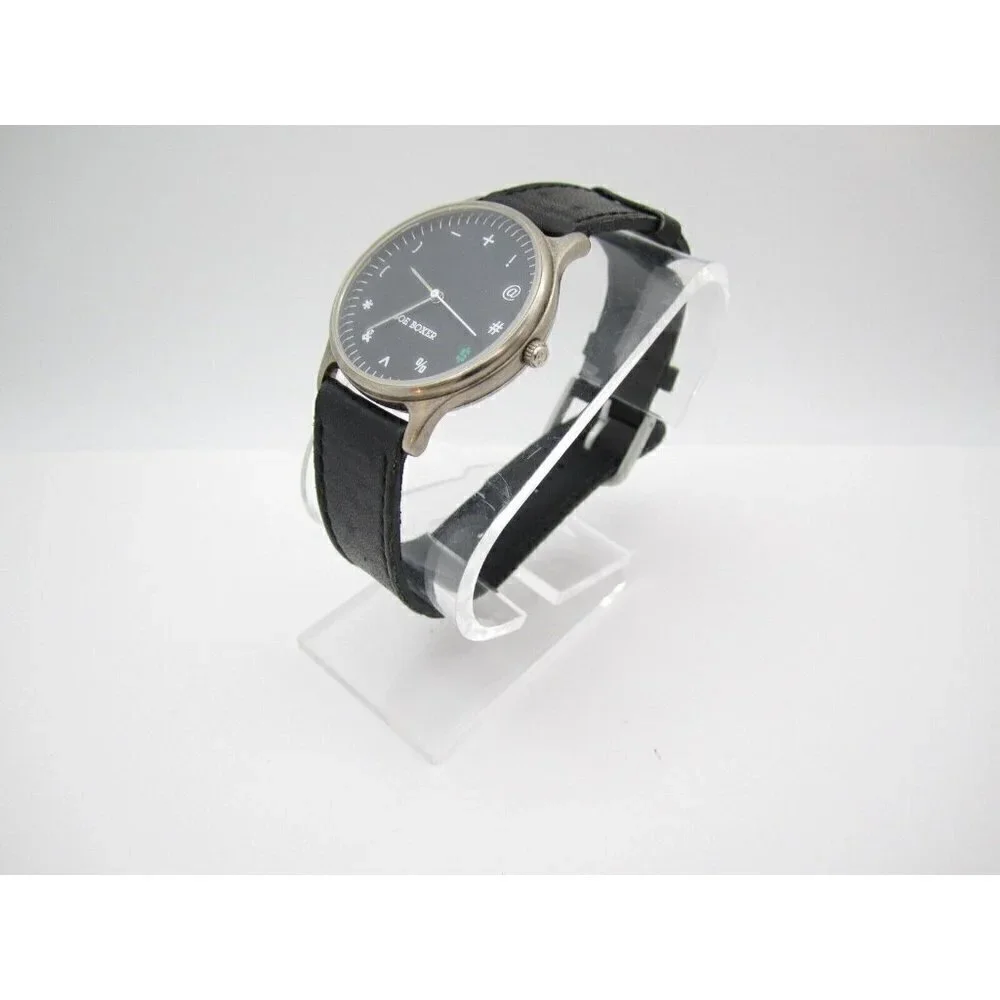 Vtg 1995 Joe Boxer Timex‎ Symbols Quartz WR Analog 35mm Dial Round Watch (G233)